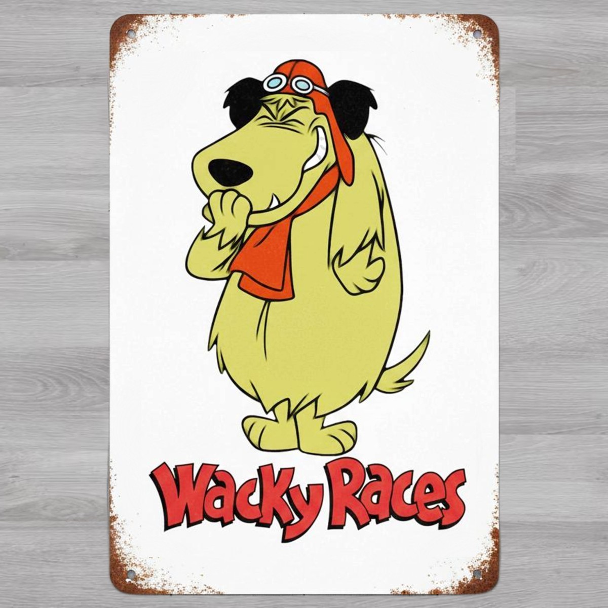 Muttley Wacky Races 8 x 12 Vintage Novelty Metal Sign Made In USA New!