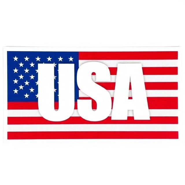 Patriotic Vinyl Sticker USA American Flag Freedom Liberty Decal Truck