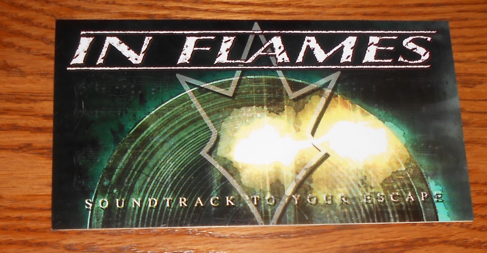 In Flames Sticker Promo Soundtrack to Your Escape 6×3.25 Swedish Metal RARE