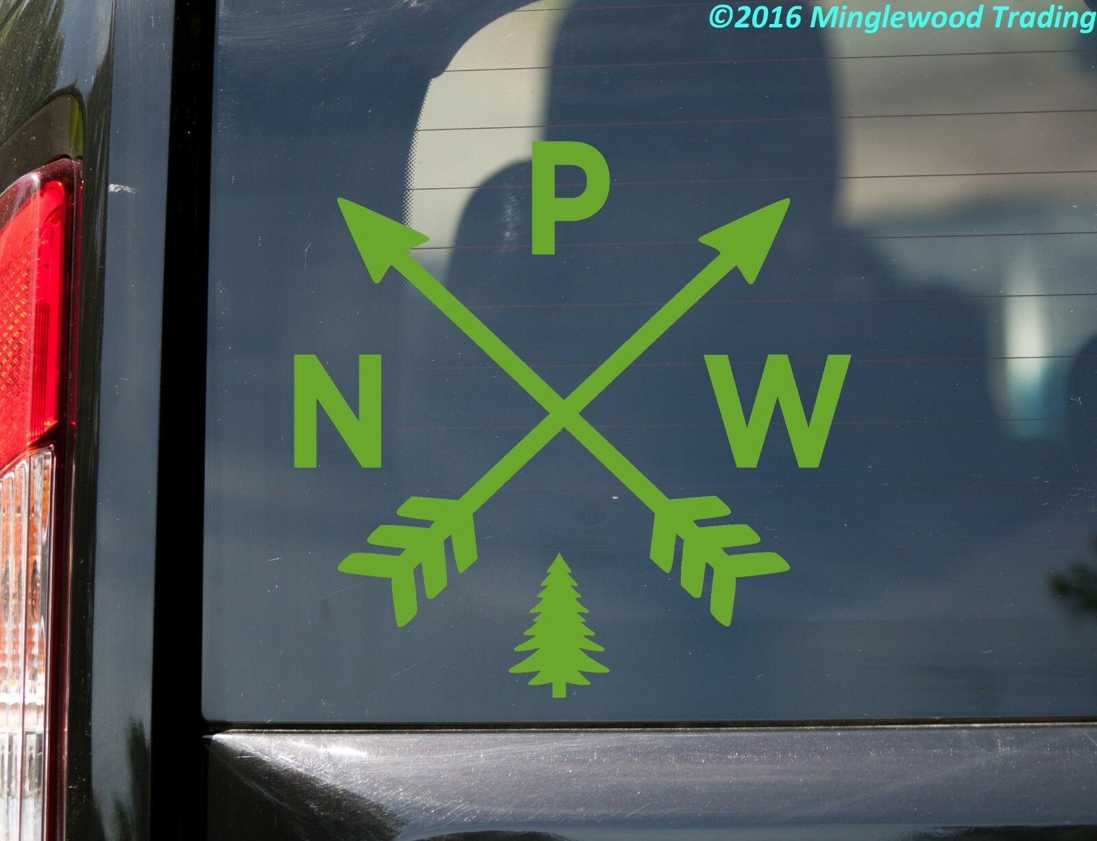 PNW Arrows Vinyl Decal – Pacific Northwest Hiking Cascadia WA OR Die Cut Sticker