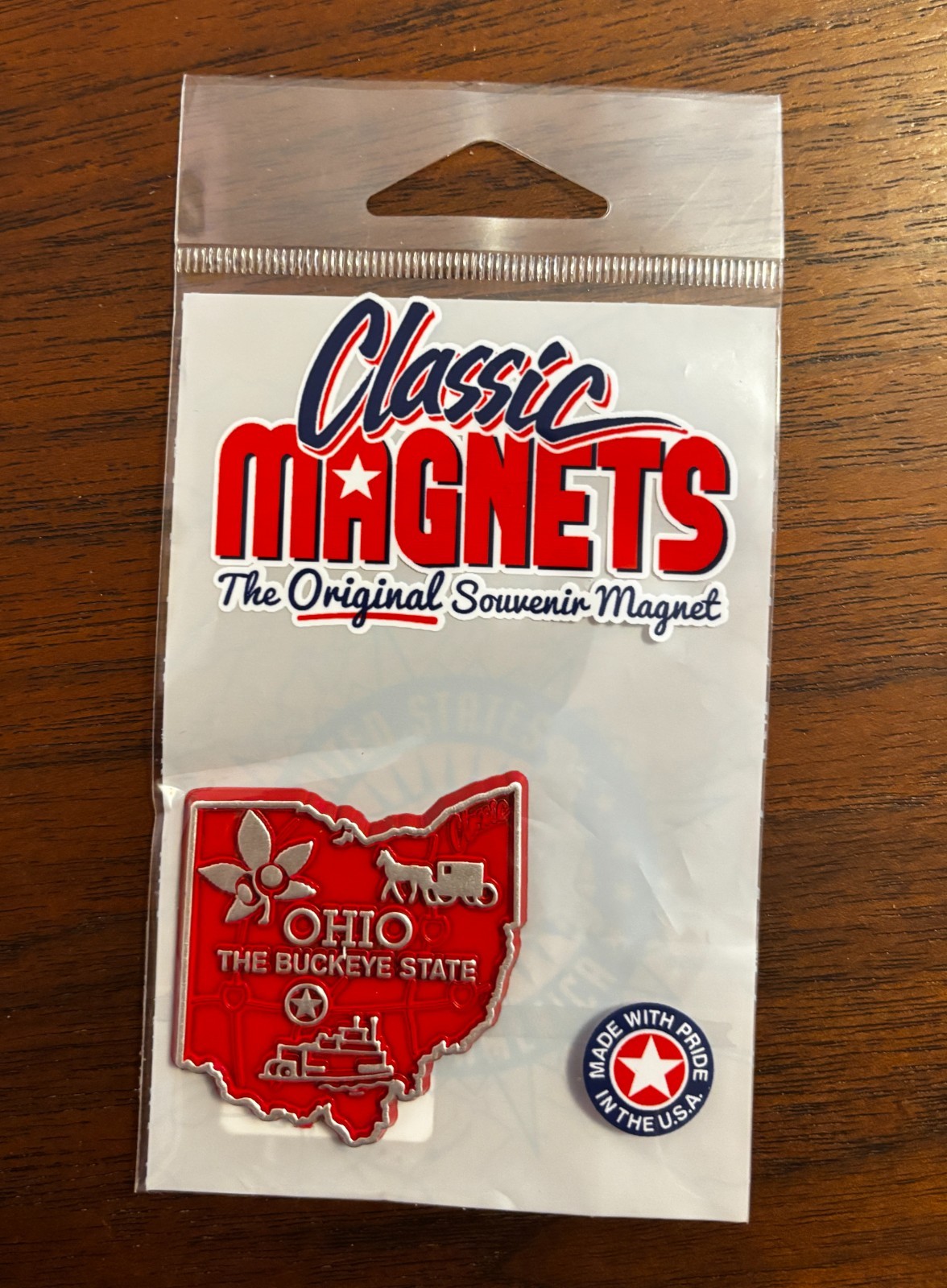 Ohio Collector’s Series FRIDGE MAGNET travel souvenir 1.5″ x 1.5″ UNUSED