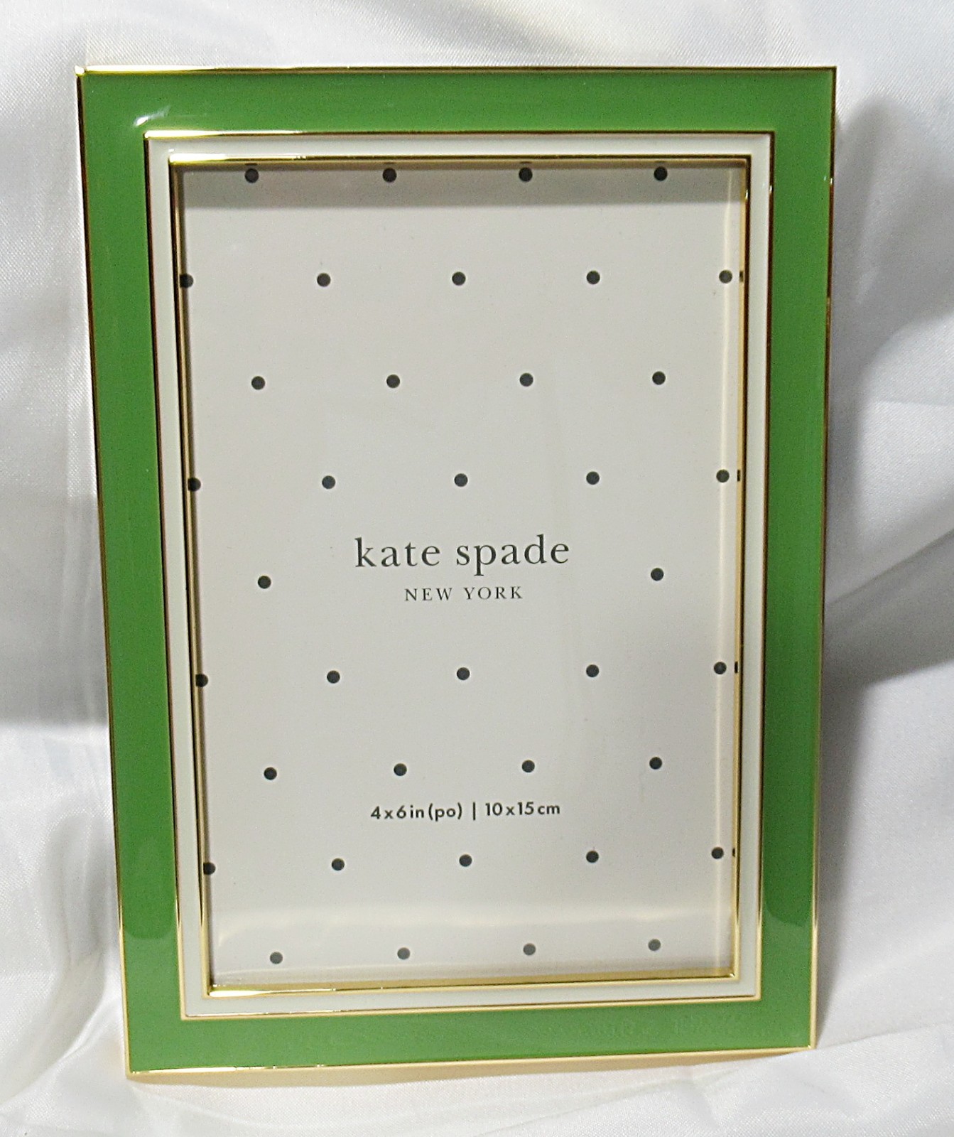 Kate Spade New York Sitting Pretty Black 4×6 Photo Frame NEW WITH TAG