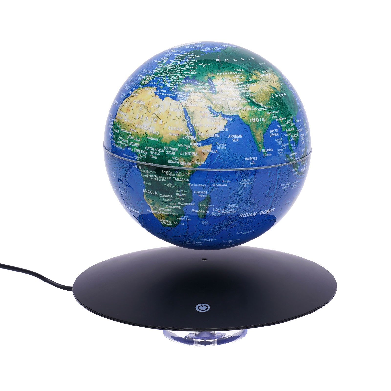 6in Magnetic Levitating Globe with LED Gradient Light Floating Earth Desk Decor