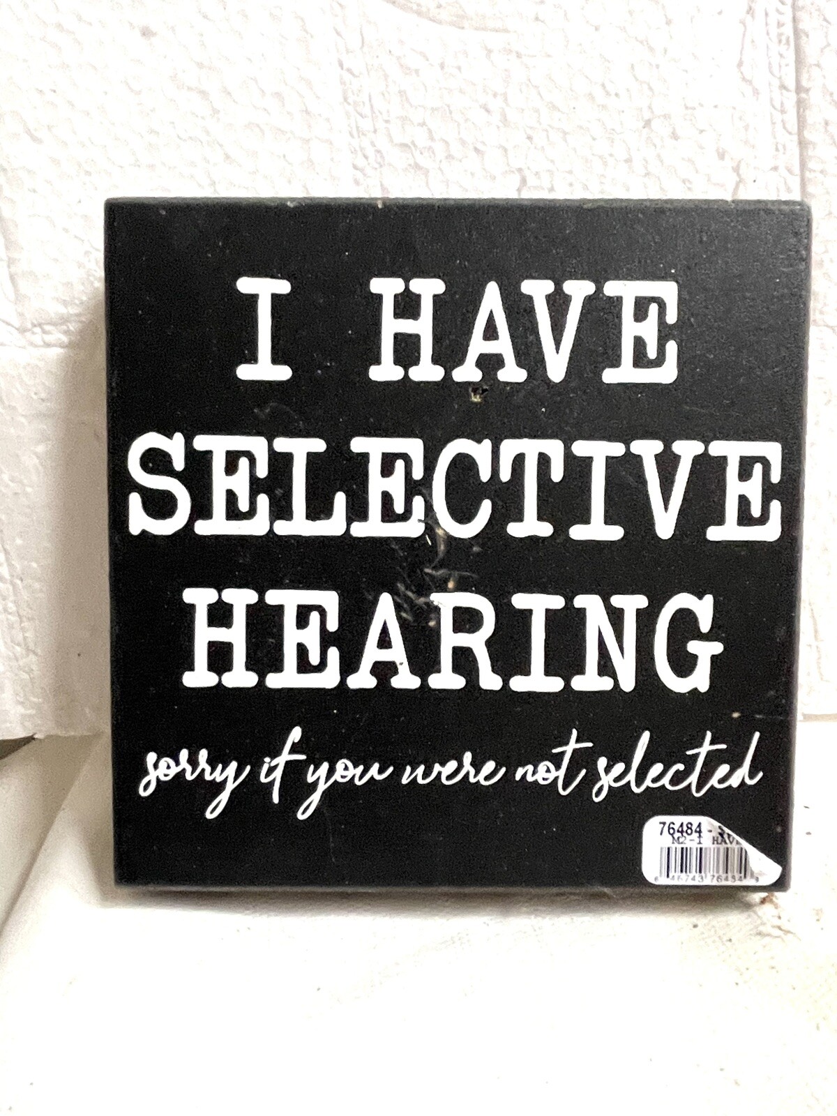 Funny Word Saying Square Shelf /Desk Block Sign 5×5” Wood By My Word!