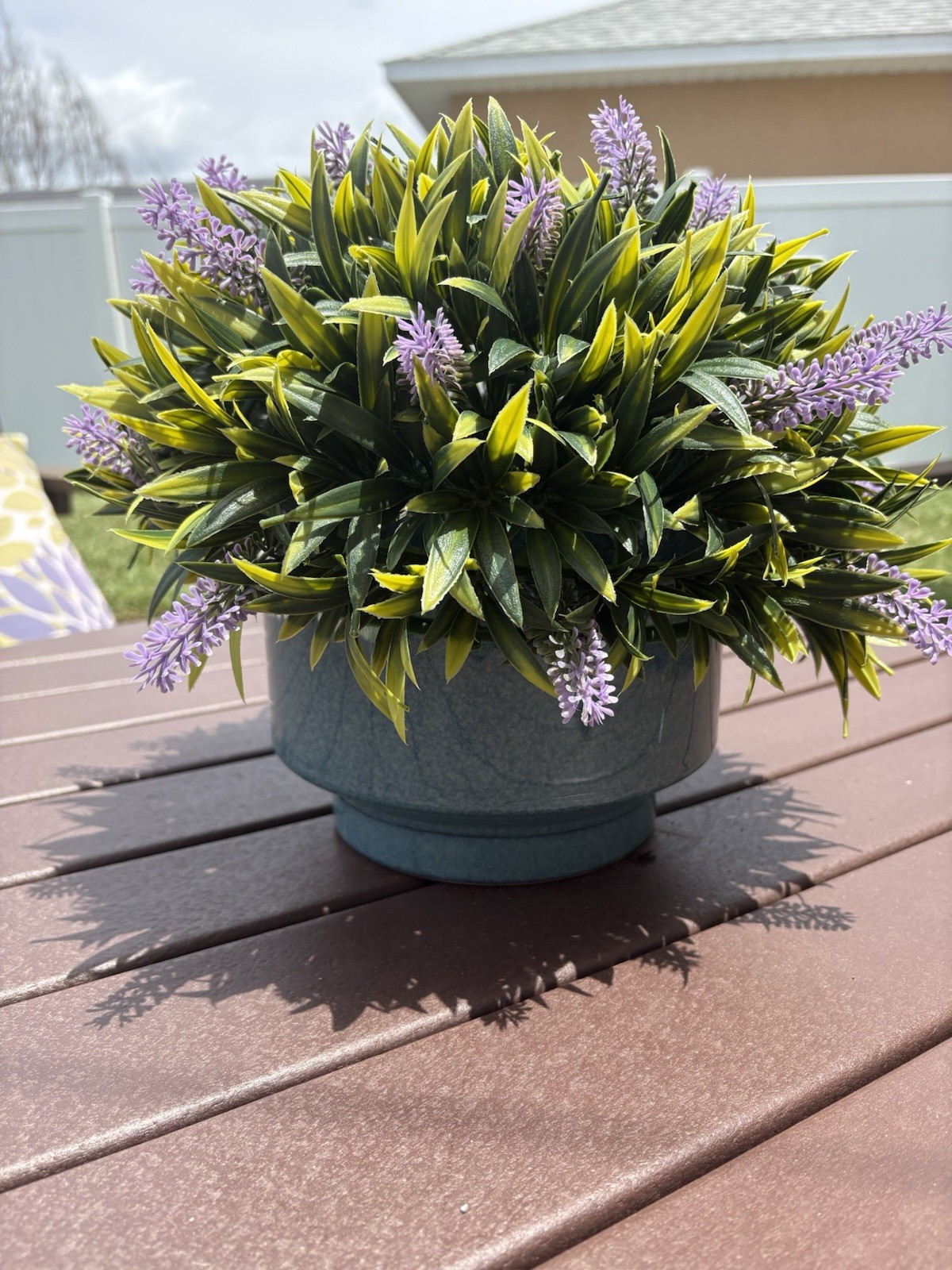 Wicker Park 15” French Lavender Indoor/Outdoor Faux Floral Spring Sphere