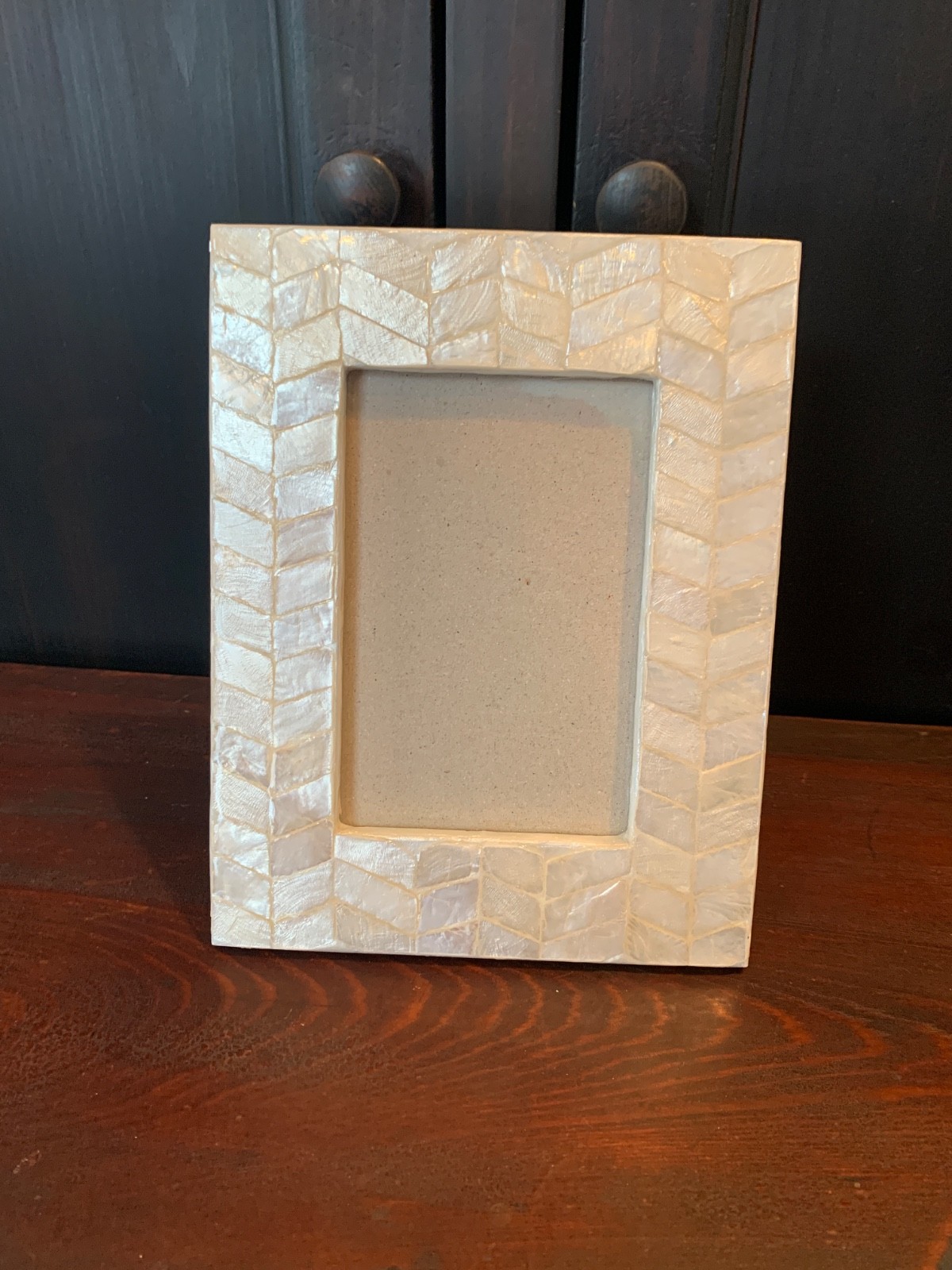Tommy Bahama Capiz Shell Herringbone Picture Frame – 4×6