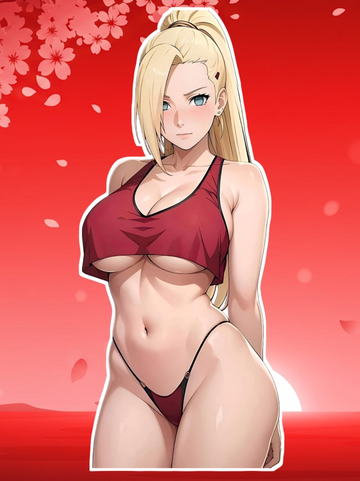 Anime Waifu Naruto Ino Yamanaka 6″ Vinyl Sticker