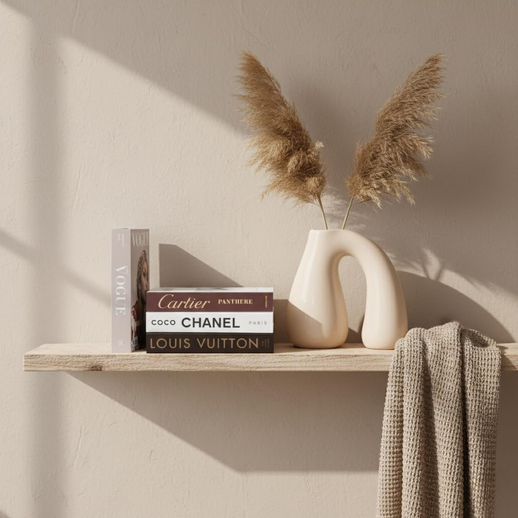 Luxe Large | 4 PCS Decorative Books for Home Decor | Coffee Table Book Decor | F