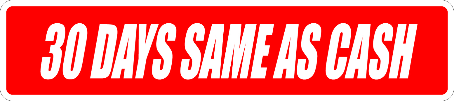 *Aluminum* 30 Days Same A Cash 4″ x 18″ Metal Novelty Street Sign SS 102