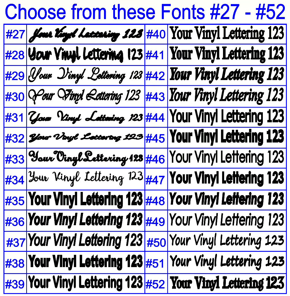 Custom Text Vinyl Decal Personalized Lettering Window Yeti Cup Sticker 10 Sizes