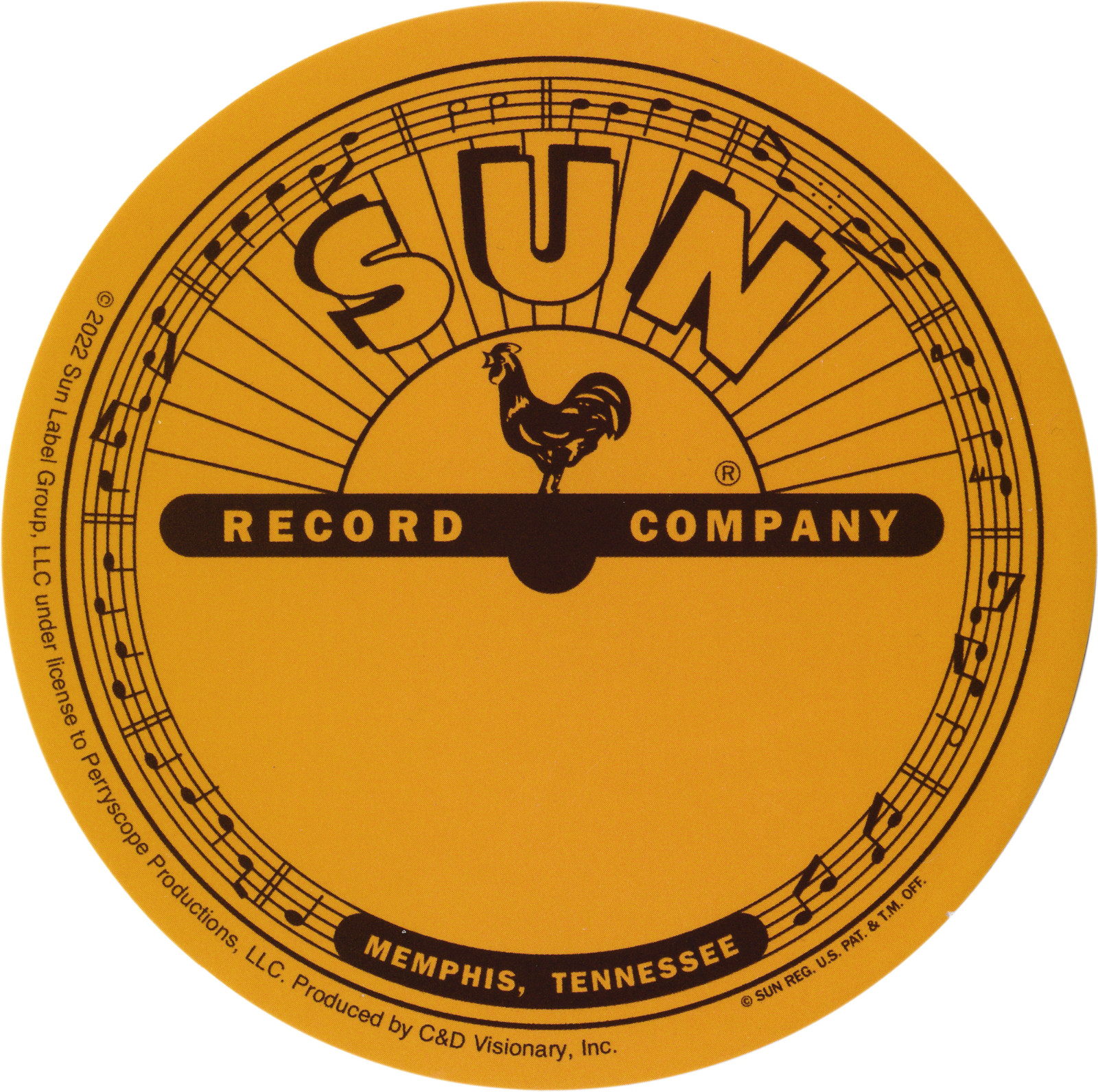 Sticker – Sun Records Logo Label Rock Country Blues Music Memphis 4″ Decal #5897