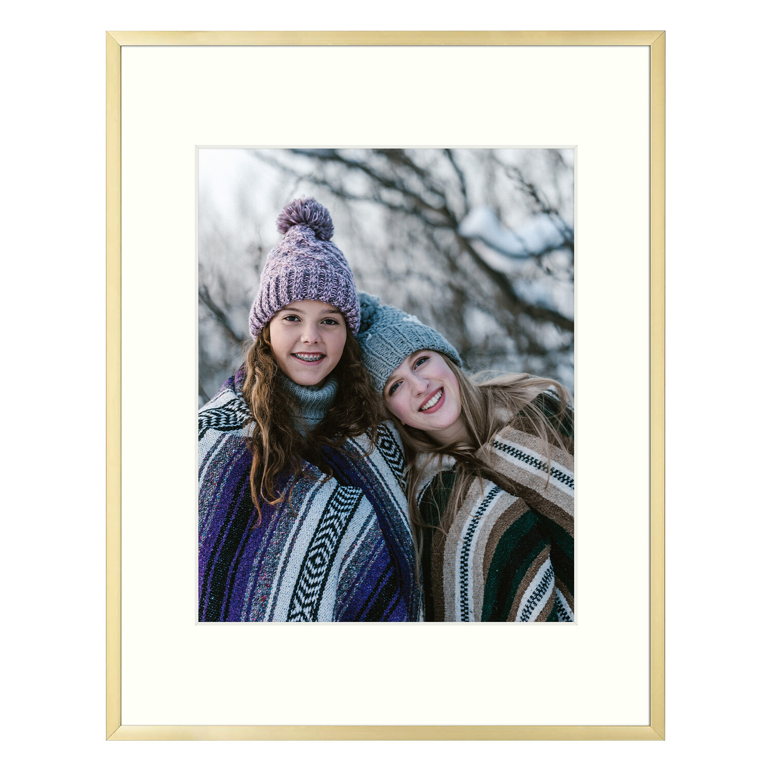 Gold Aluminum Metal Picture Frame for Photos 11×14 12×12 12×16 16×20