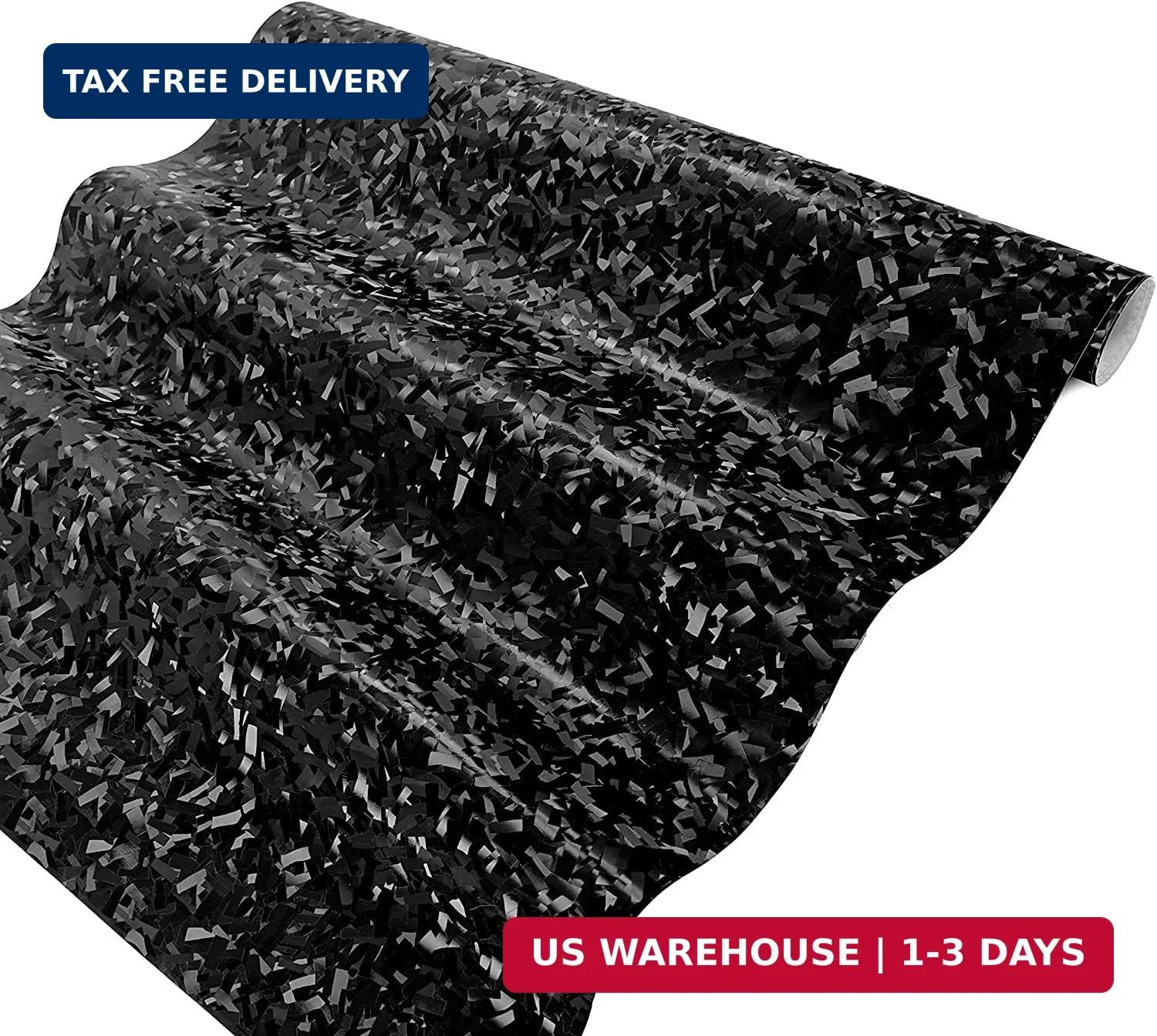 VViViD+ 2020 Edition Forged Black Composite Carbon Vinyl Wrap Roll (2.5ft x 5ft)