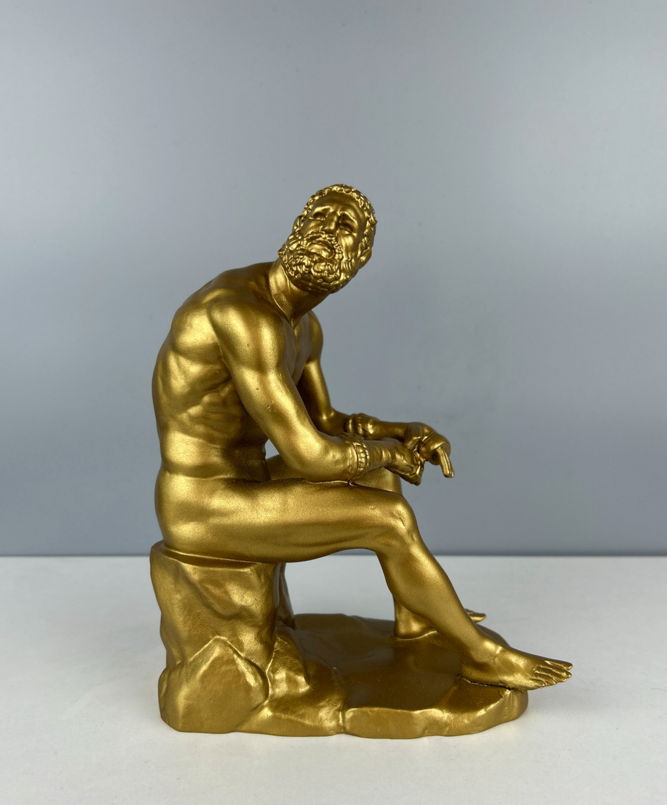 Boxer at Rest Sculpture, 25cm/9.8″, Roman Statue, Greek Statue, Statue Decor
