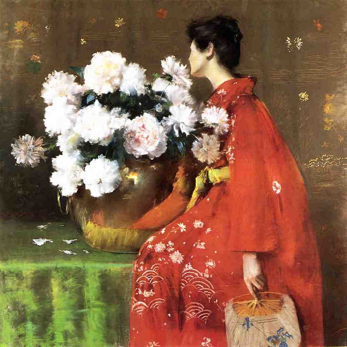 Peonies, 1897 – 30×40 Inch Rolled Canvas Wall Art Print