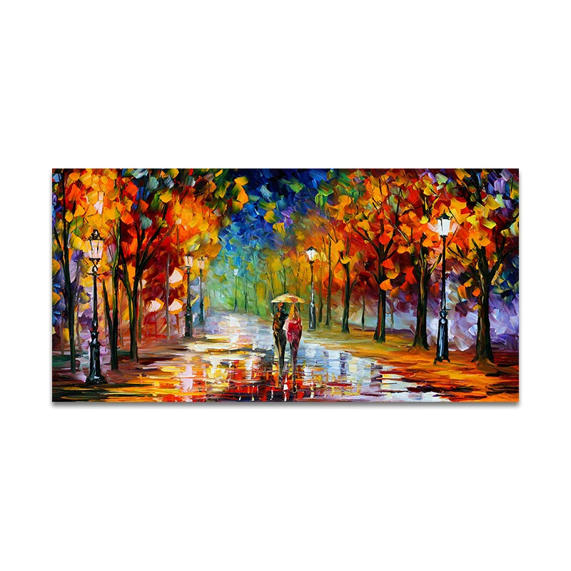 Abstract Colorful Landscape Canvas Painting Poster Living Room Home Decor