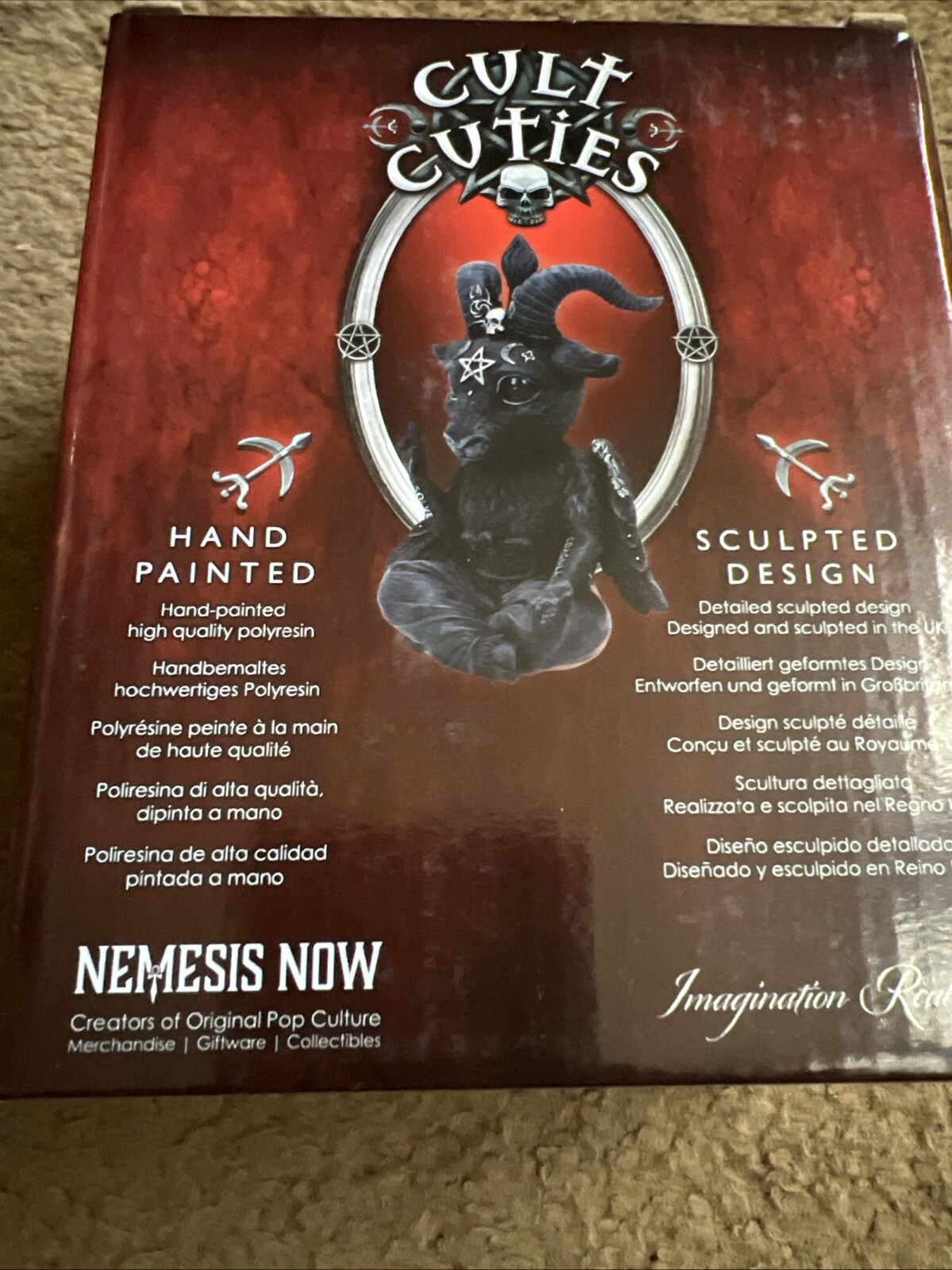 Resin Occult Gothic Witchcraft Witch Baphoboo Figurine 4″, Cult Cuties Nemesis