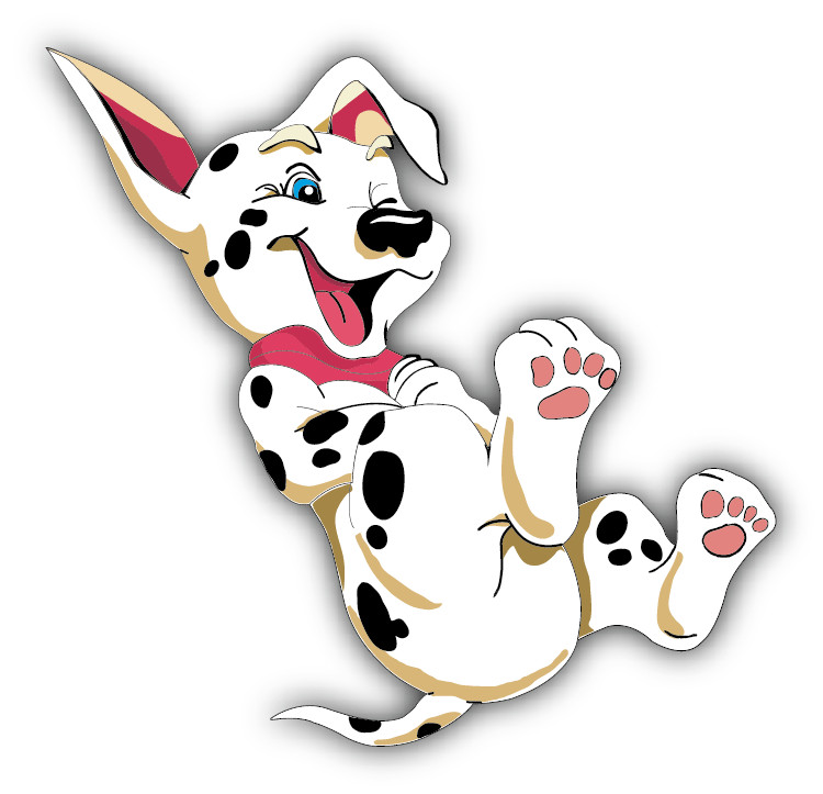 101 Dalmatians Cartoon Funny Car Bumper Sticker Decal 5” x 5”