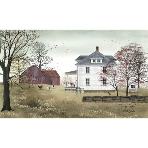 Billy Jacobs Canvas Print SPRING FEVER — 12″x20″ Chicken Farm Life