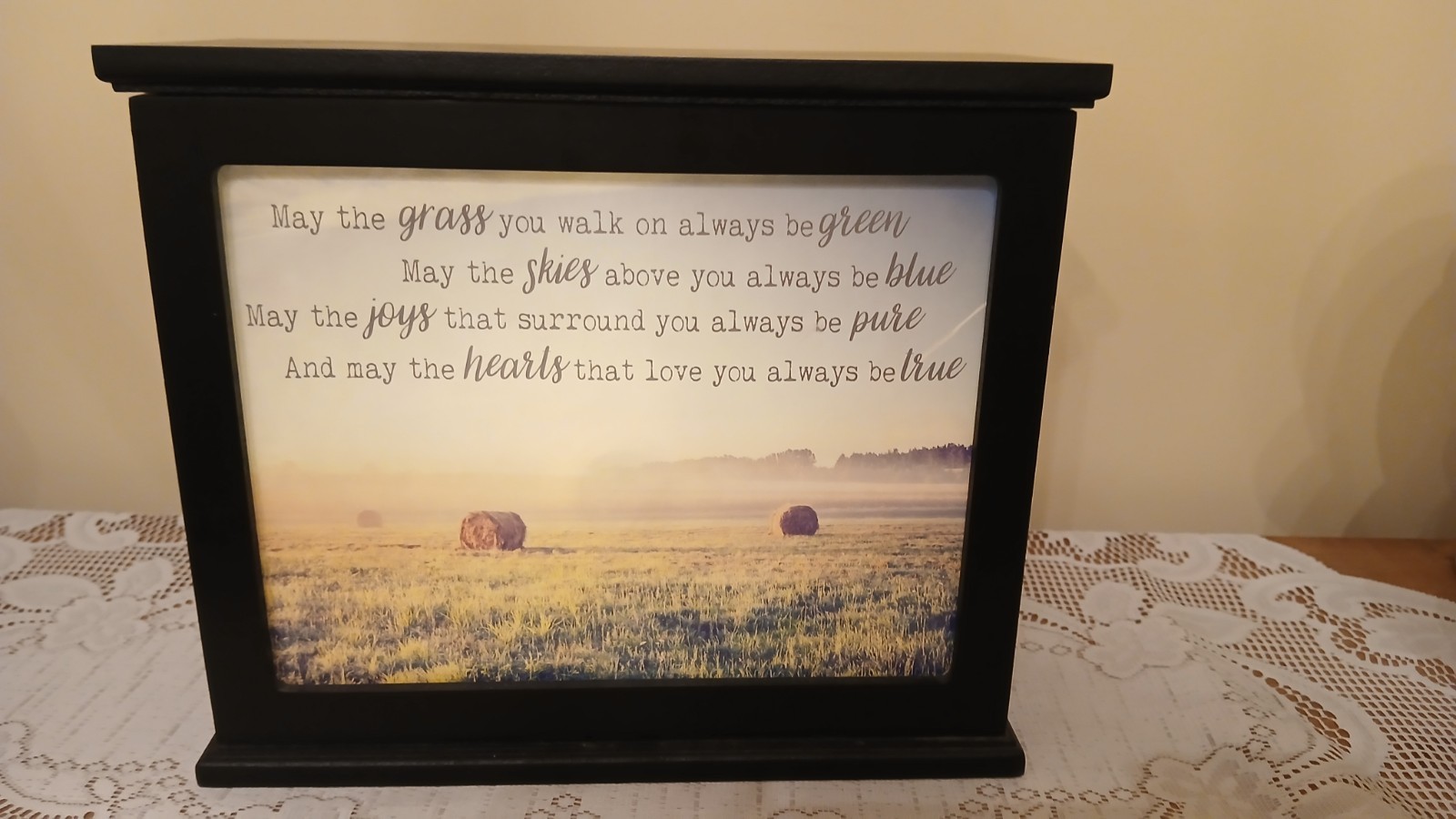 Inspirational Light Up Box Picture for Women, Men, Positive Office Home Decor
