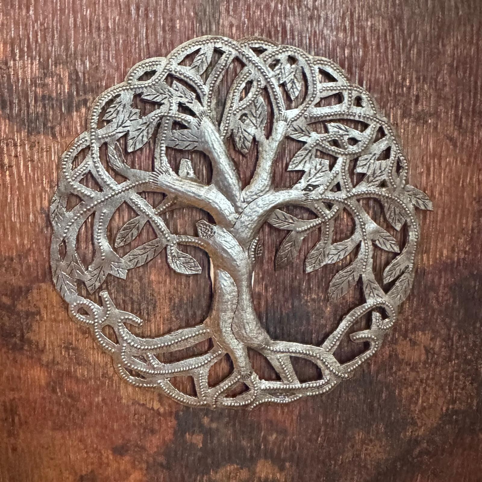 Small Tree of Life Ornaments Wall Sculpture, Home & Garden Decor, Handcrafted