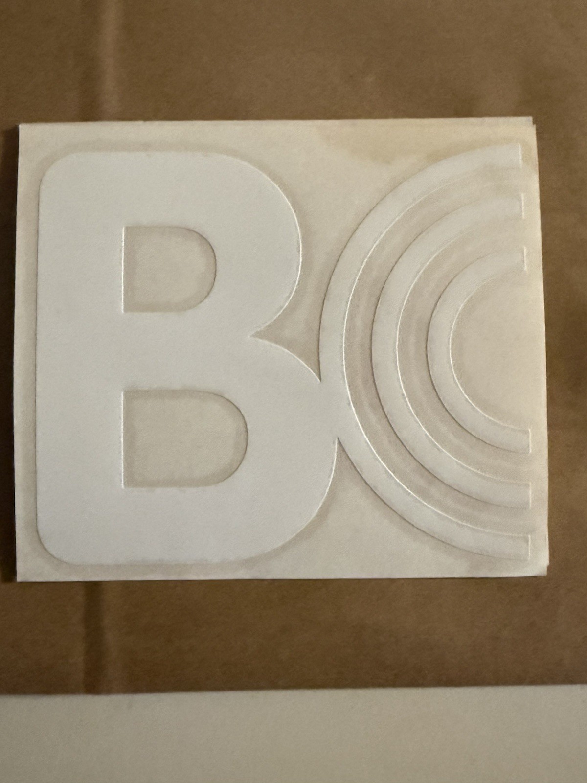White Vinyl Decal Letter B Self-Adhesive for Window Wall Car Adults