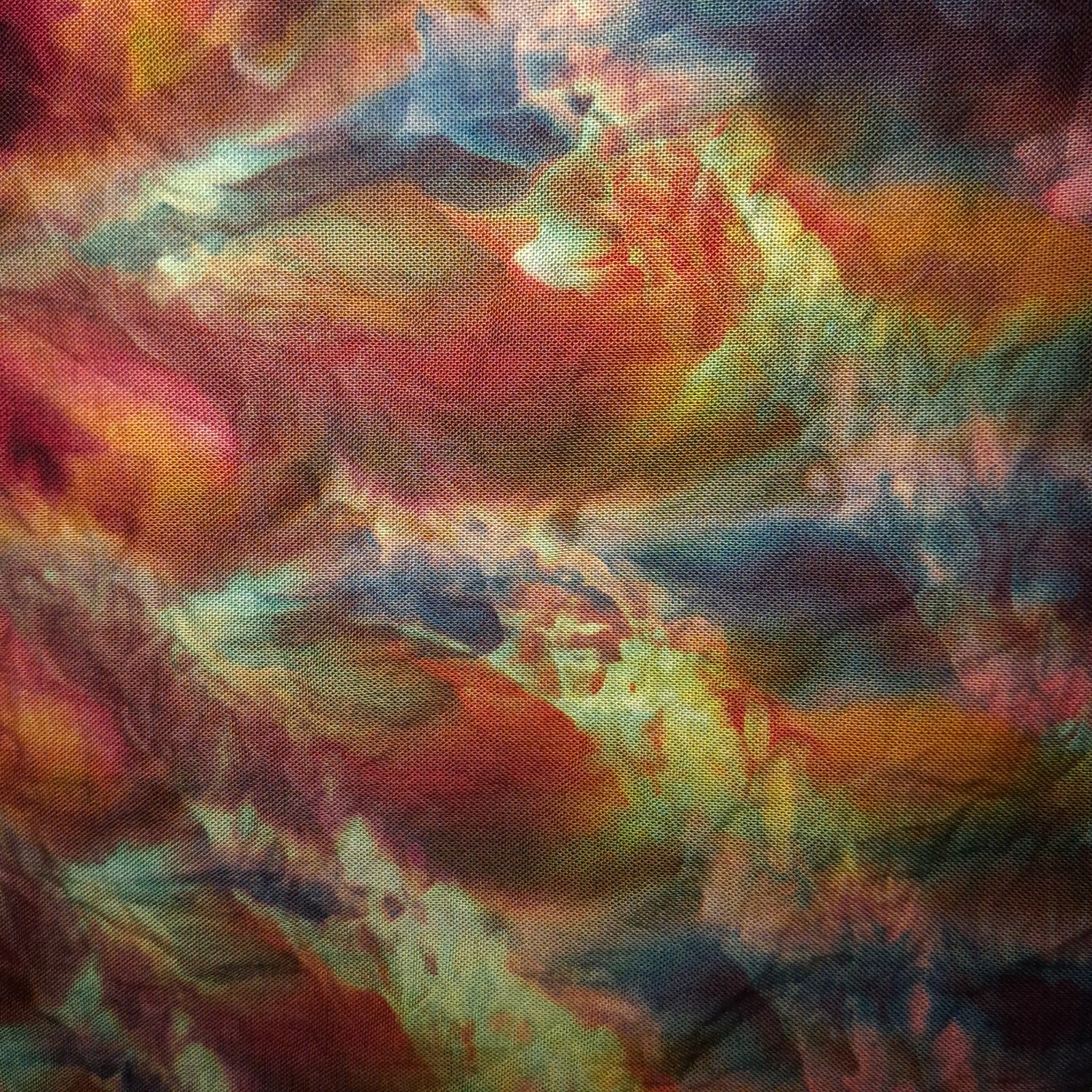 Stunning Quality Handmade Tie Dye Tapestry 44x72in. “Occult Flame” Wall Art