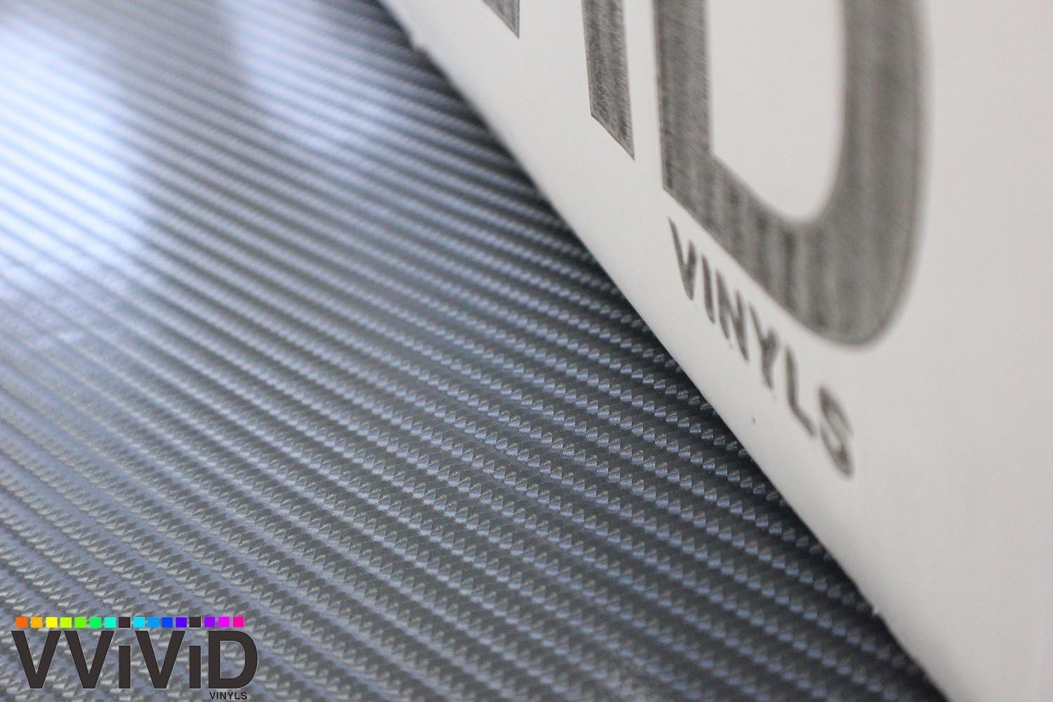 Carbon Fiber Vinyl Wrap Roll Dark Grey Air Release Car Auto Vehicle Wrap