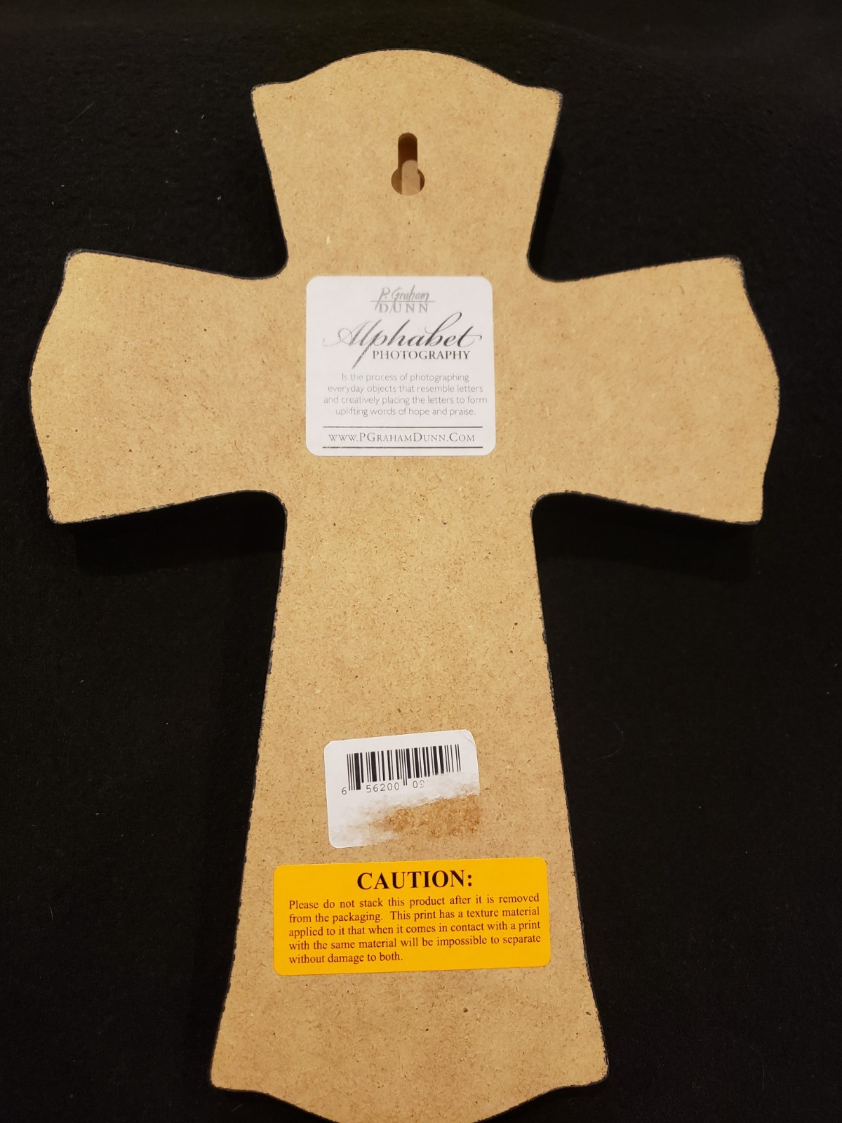Religious Hangable Cross, P. Graham DUNN Alphabet Photography, Joshua 24:15, NEW