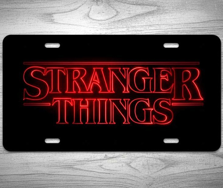 Stranger Things 6 x 12 Vintage Novelty Aluminum License Plate Made In USA New!