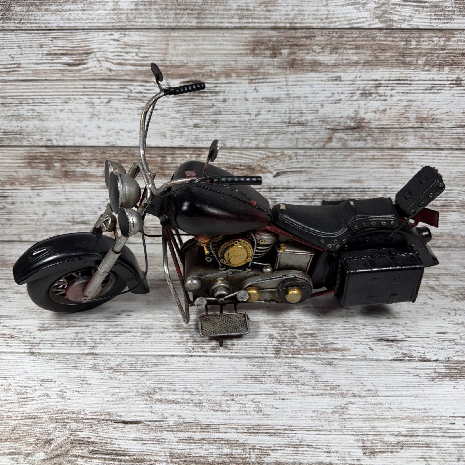 Vintage HomeGoods Motorcycle Metal Model Art Home Decor 15” 1/6 Scale