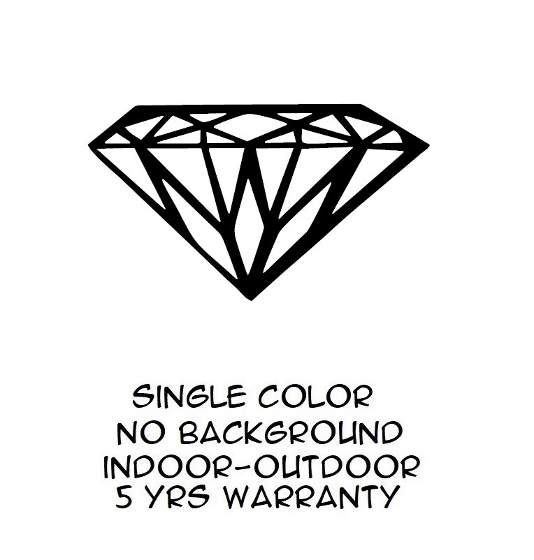 Diamond Sticker Vinyl Decal Classy Shape Car Window illest Kdm Jdm Bling Colors