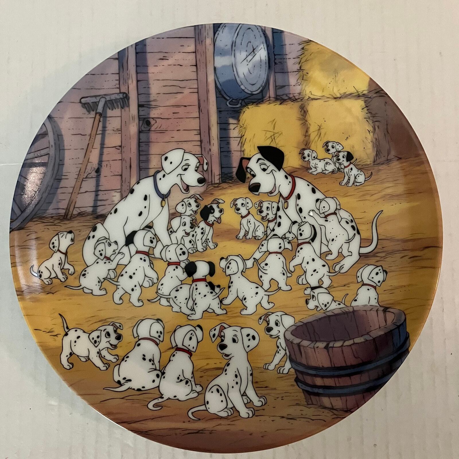 Bradford Exchange Disney 101 Dalmatians Collector Plates Halfway Home, True Love