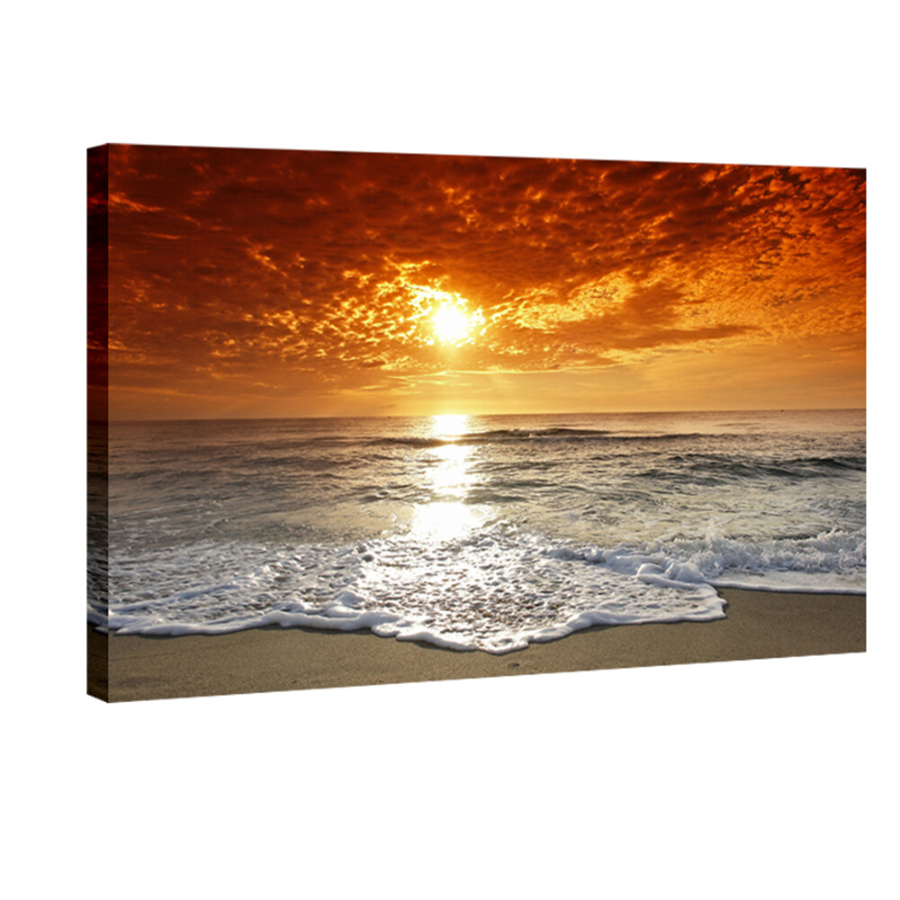 Canvas Print Painting Picture Home Decor Wall Art Sea Beach Landscape Framed