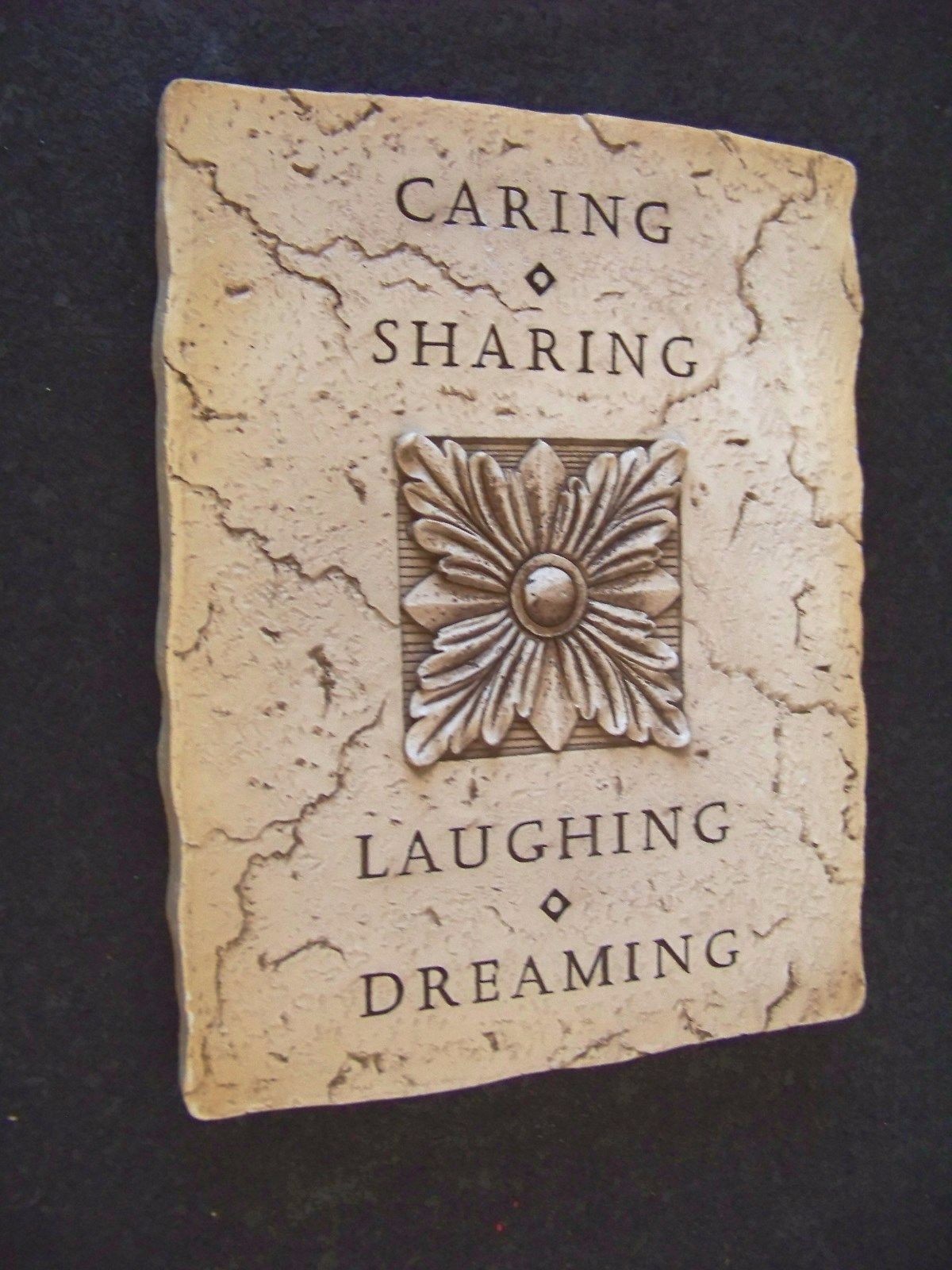 Carinng Sharing Laughing Dreaming decorative sign wall hanging material unknown