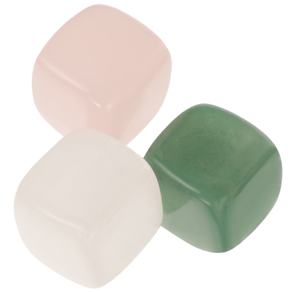3Pcs Polished Assorted Color Crystal Stones for Home Decor and Spiritual Use