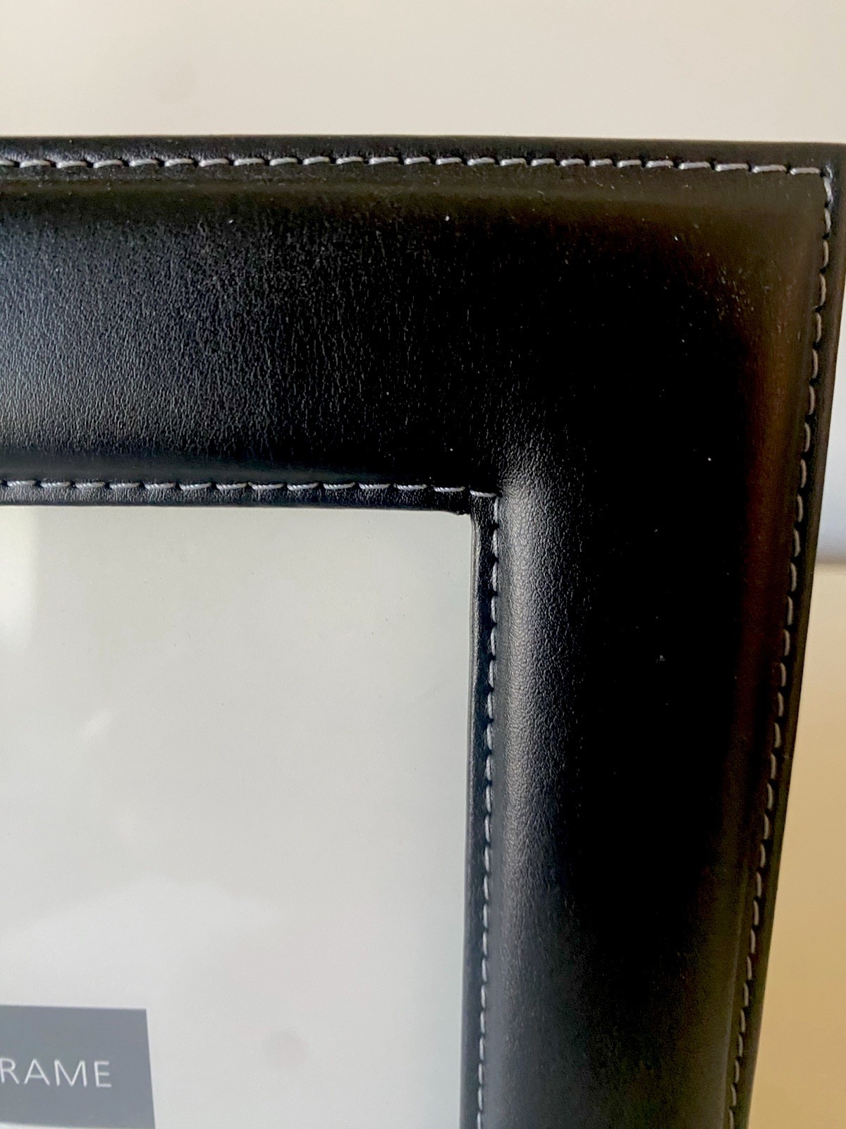 Black Leather picture photo MCM frame 5 X 7 Modern Contemporary