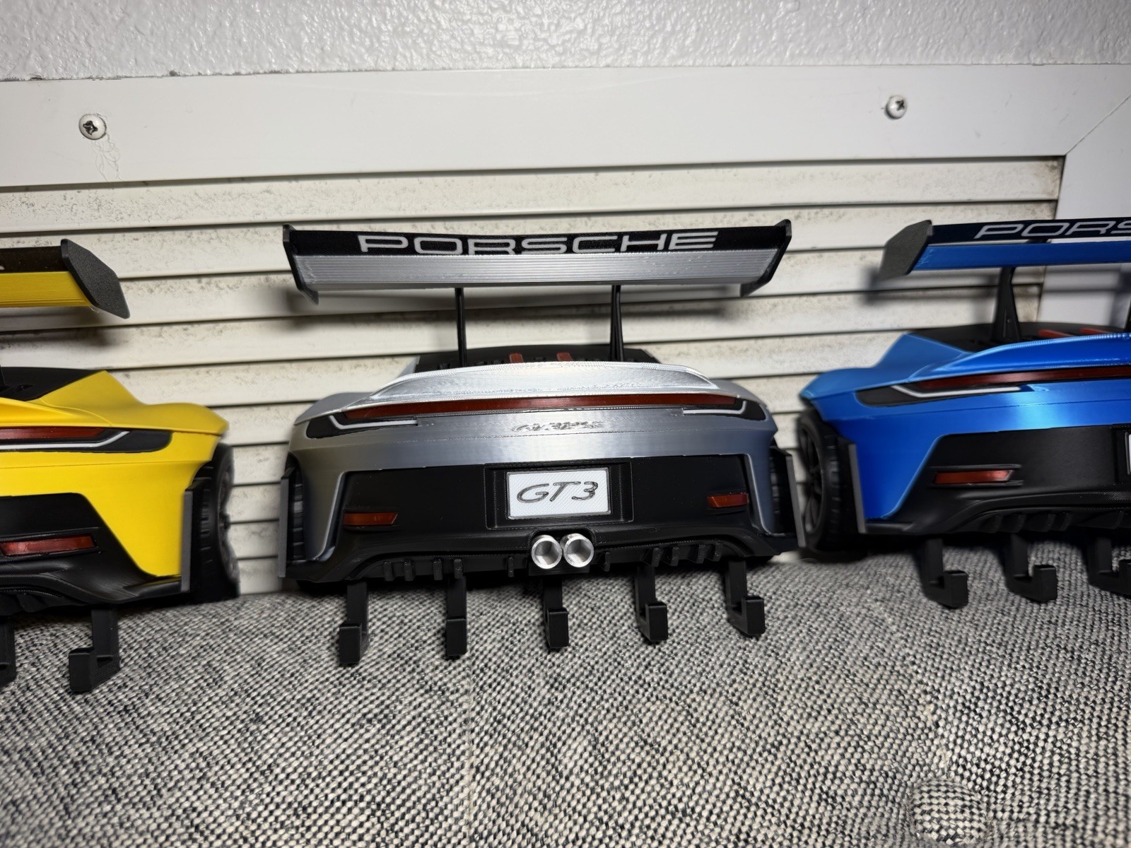 Porsche GT3 Car Shape Wall Mounted Key Hook Rack Multicolor Hanging