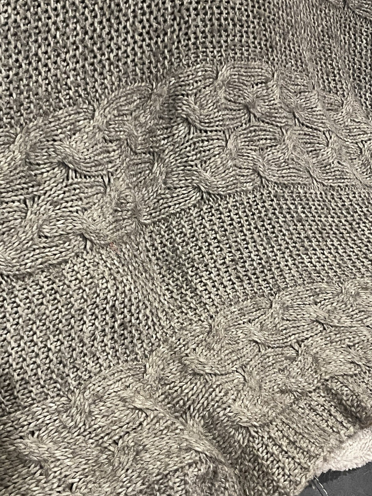 Restoration Hardware Brownish Gray Alpaca Wool Throw 83×44” Made In Italy