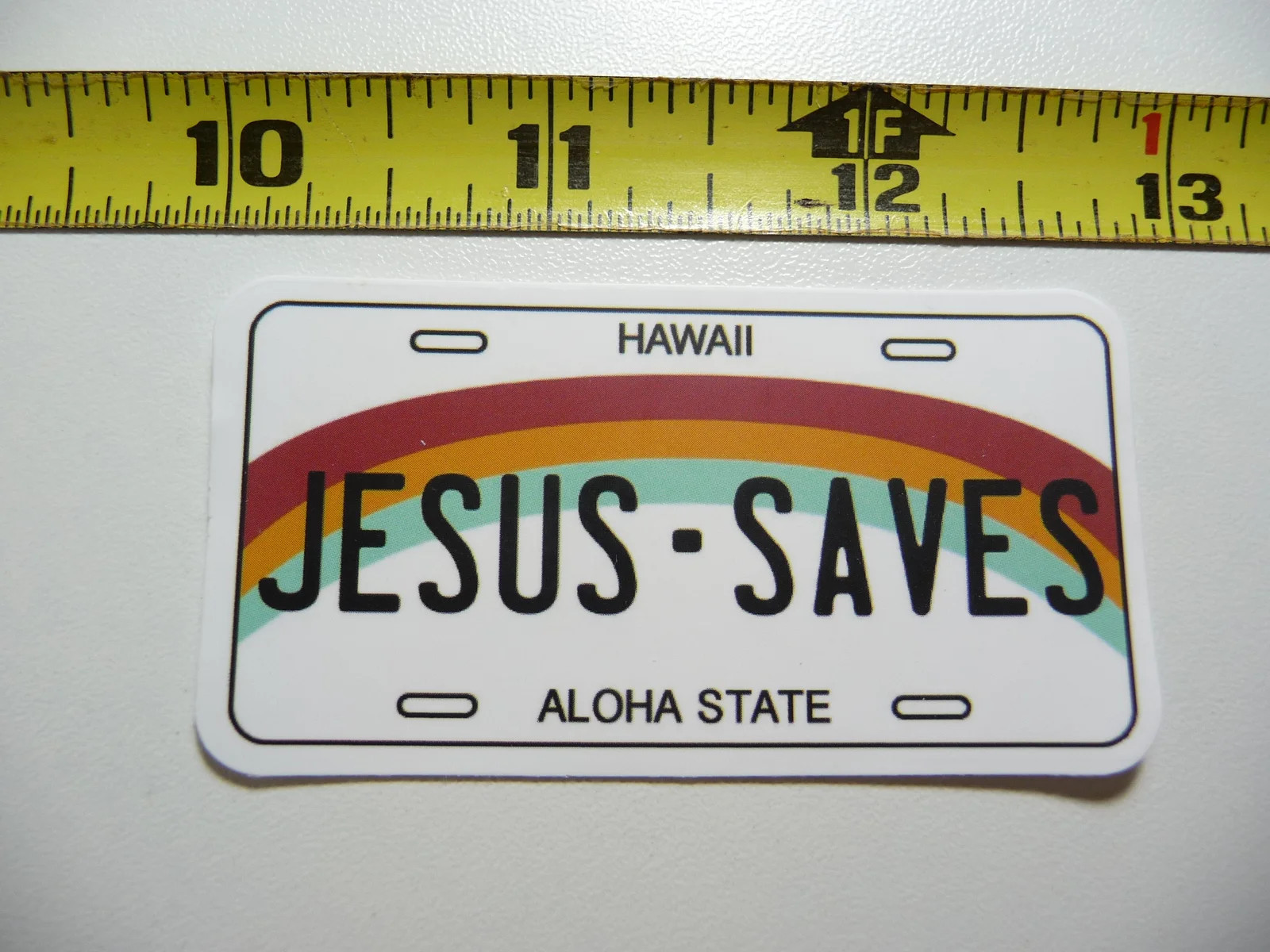 RELIGIOUS JESUS SAVES HAWAII SMALL STICKER DECAL CHRIST FAITH CHURCH BELIEF