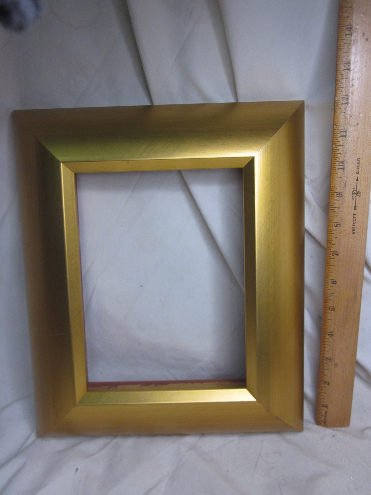 large thick rounded edge 6″ x 8″ wooden frame art canvas display wood S/N 317050