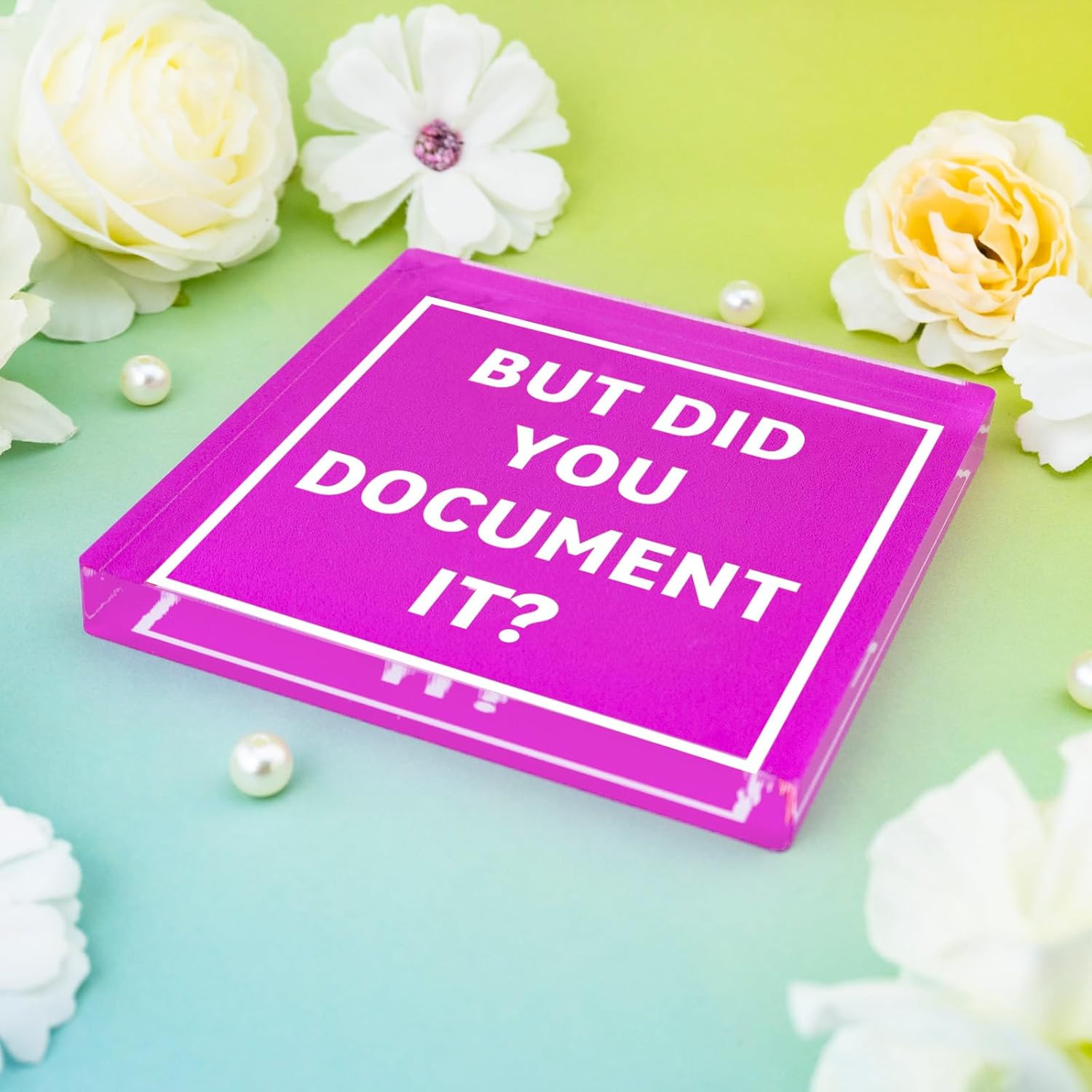 Bosses Day Gifts for Women Men Pink Girly Office Decor for Women Boss Coworkers