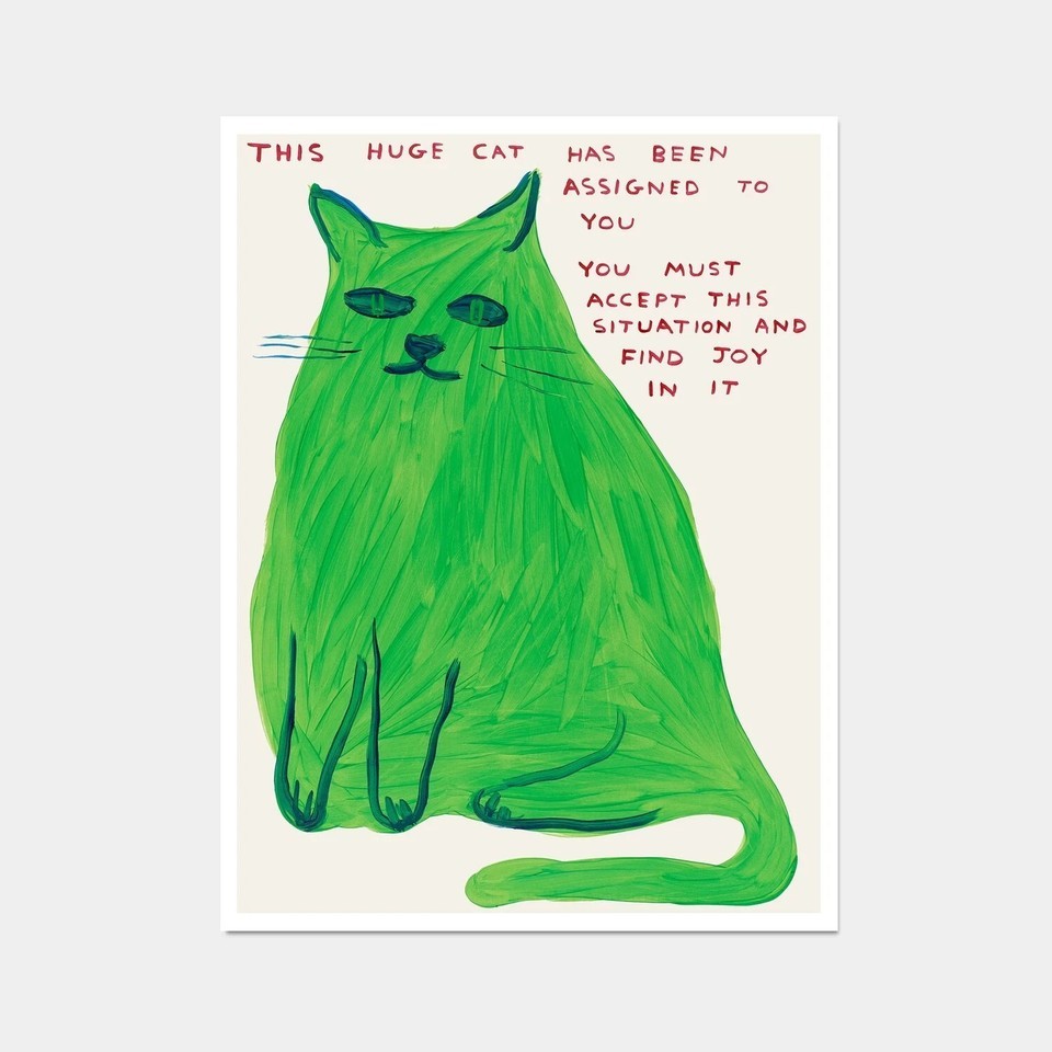 This Huge Cat Poster | Funny Cat Wall Art | Quirky Pet Lover Decor