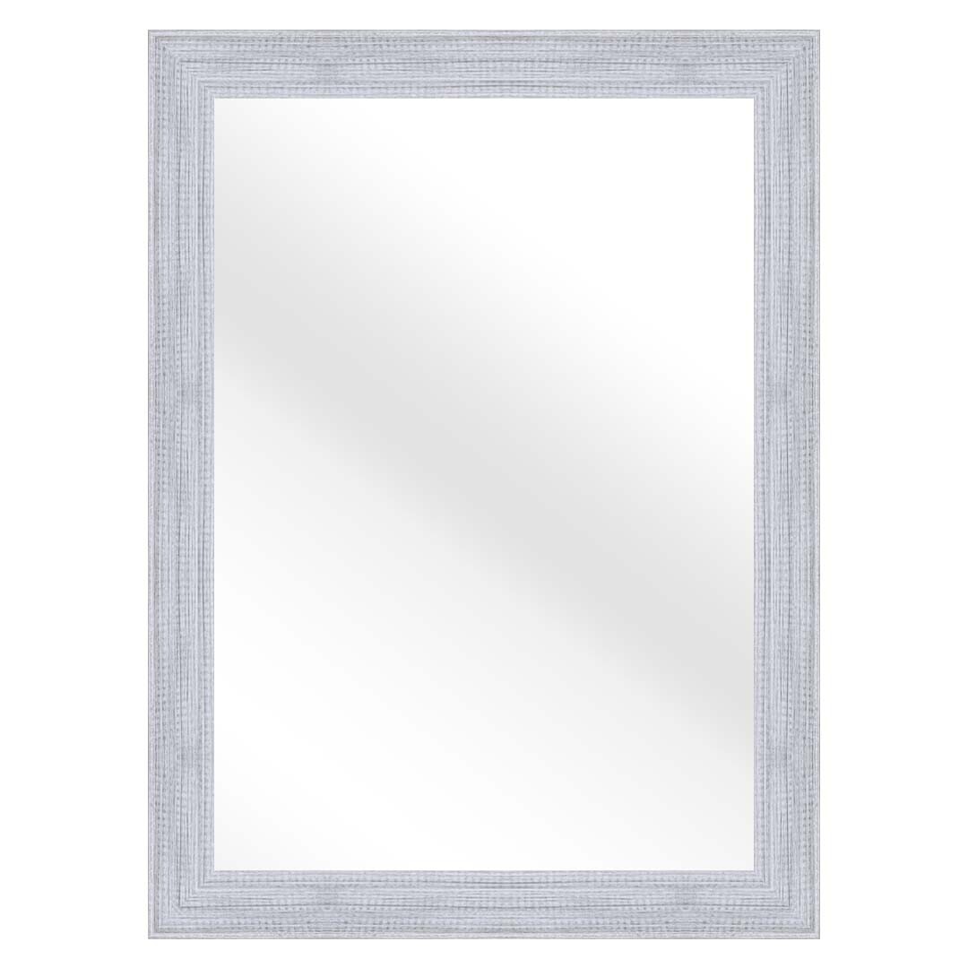 Mirror and Frame Handmade Prismis Rectangular Mirror Gray White Finish Modern