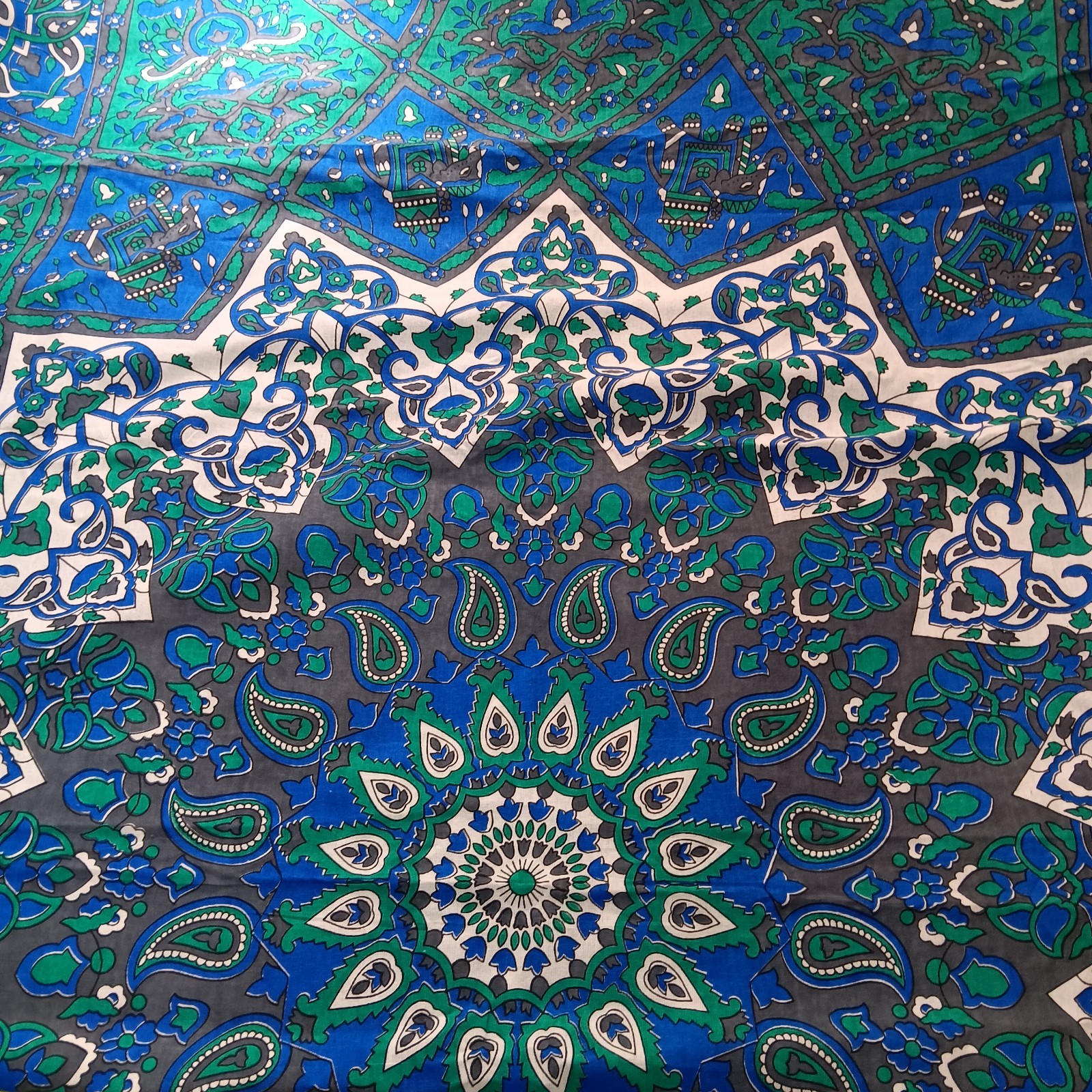 NWOT 100% Cotton Shubh Expo Mandala Wall Hanging Tapestry Curtain Bright Boho