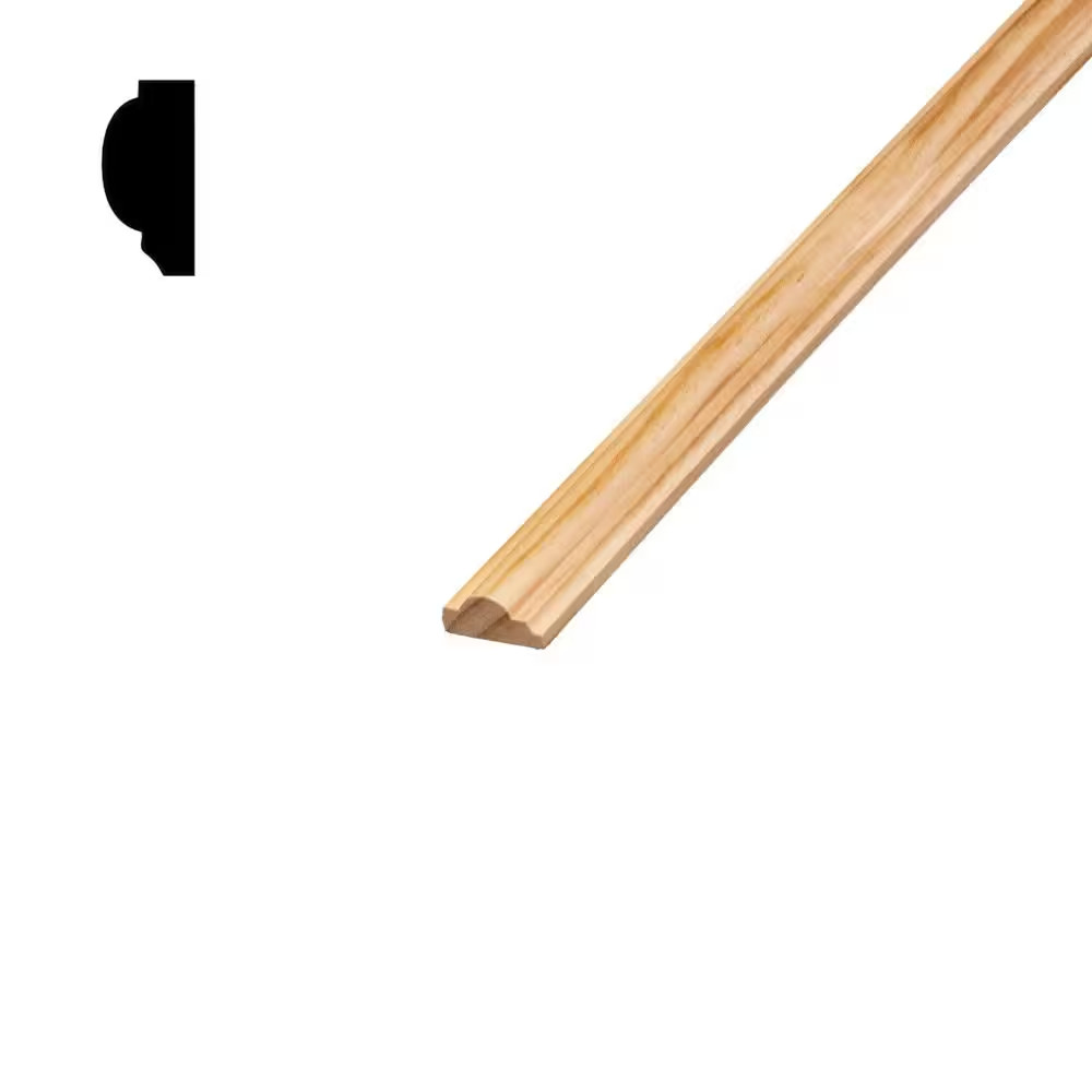 DM A9 9/16 In. X 1-3/16 In. X 96 In. Solid Pine Wall and Cabinet Trim Molding