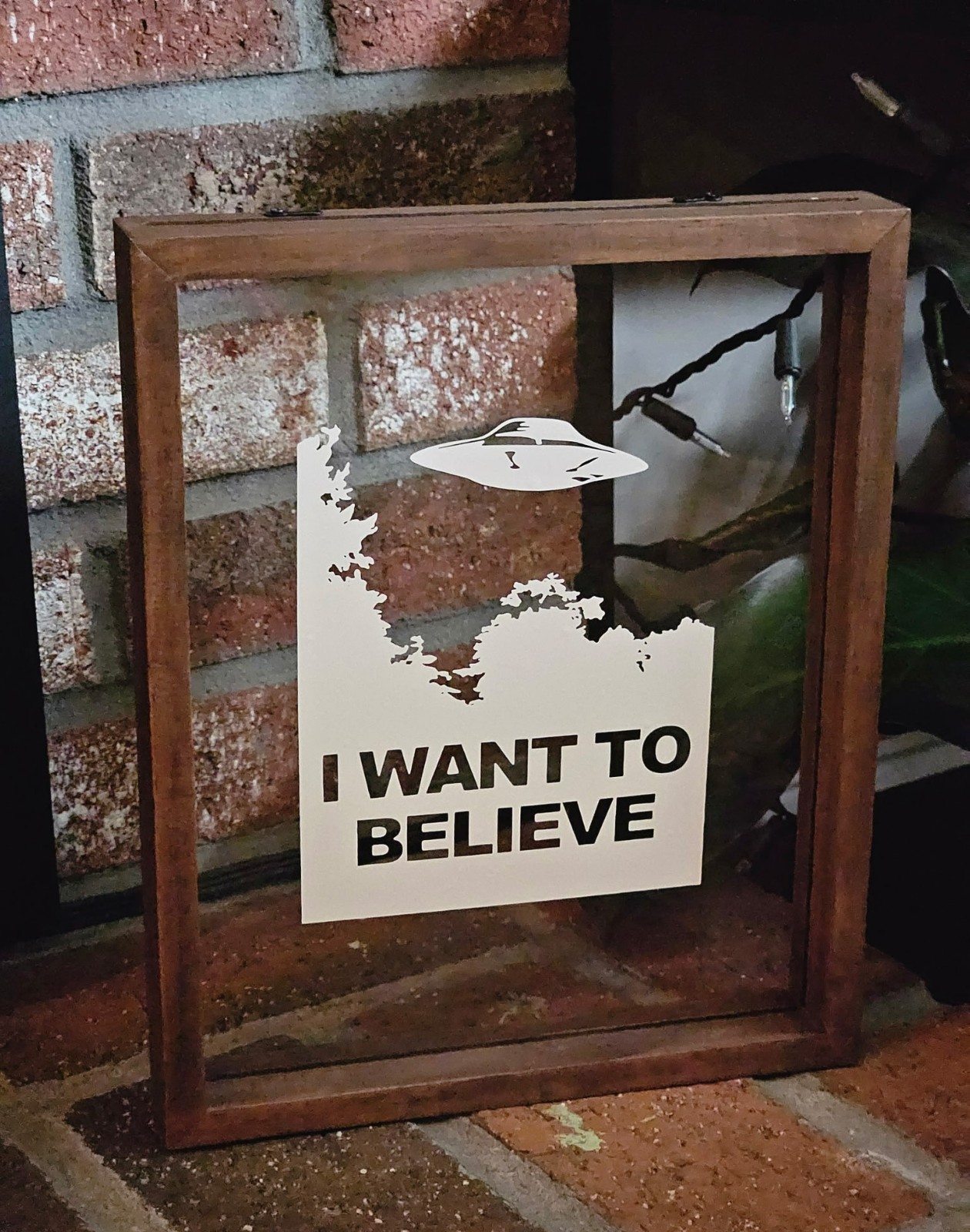 I Want to Believe Sci-Fi Alien UFO Weatherproof Vinyl Decal