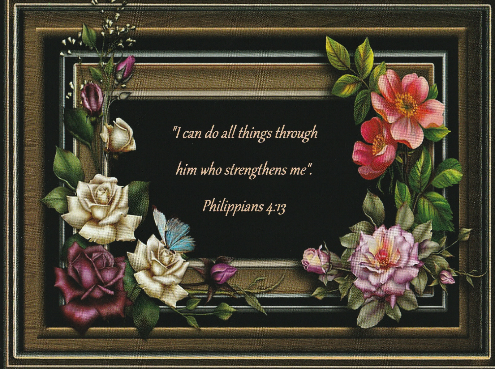 I Can Do All Things… Bible Quote Inspirational Mini Poster 8.5″ x 11″