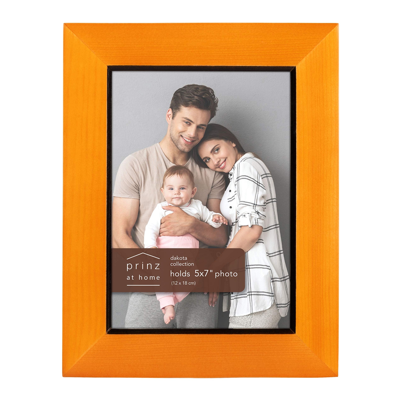 PRINZ Dakota Table Top Frame, Chestnut, 5″ x 7″ Home Decor Frame with Stand