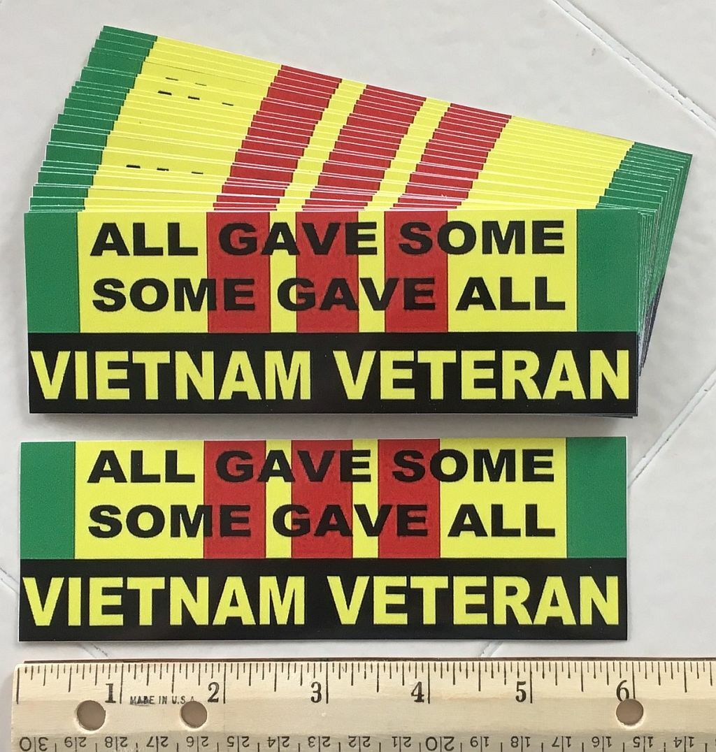 Military Branch support all. 4″X 4″ vinyl. NEW. $4.65 Ships FREE